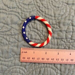 Patriotic Beaded Bracelet